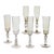Champagne Flutes by Cenedese, Set of 6 For Sale