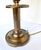 Vintage French Brass Bouillotte Two Candle Lamp W/Green Metal Shade For Sale - Image 11 of 14