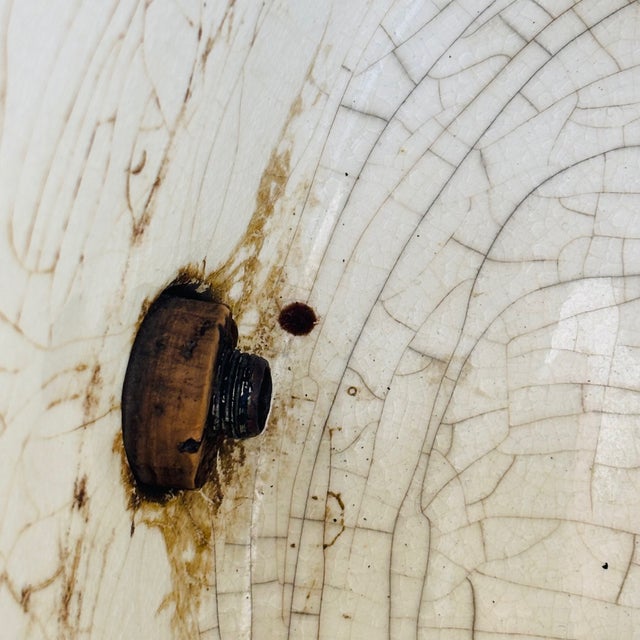 Antique English Staffordshire Brandy Ceramic Barrel Dispenser, Circa 1900 For Sale - Image 9 of 14