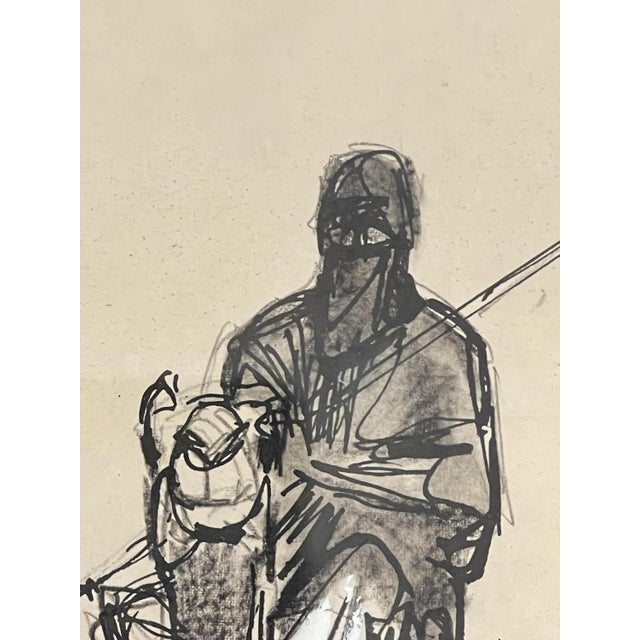 Paper Paul Jouve, Méharistes on Dromedaries, 1931, Ink & Paper For Sale - Image 7 of 11
