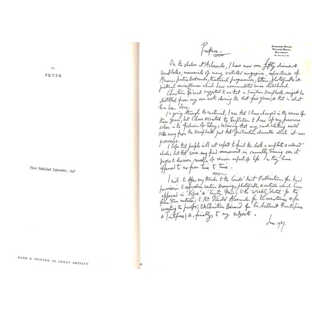 "Cecil Beaton's Scrapbook" 1937 Beaton, Cecil For Sale In New York - Image 6 of 16