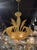 Amber Colored Murano Glass Leaf Chandelier For Sale - Image 4 of 5