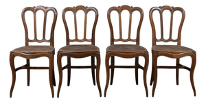 Louis XV Oak Chairs, 1800s, Set of 4