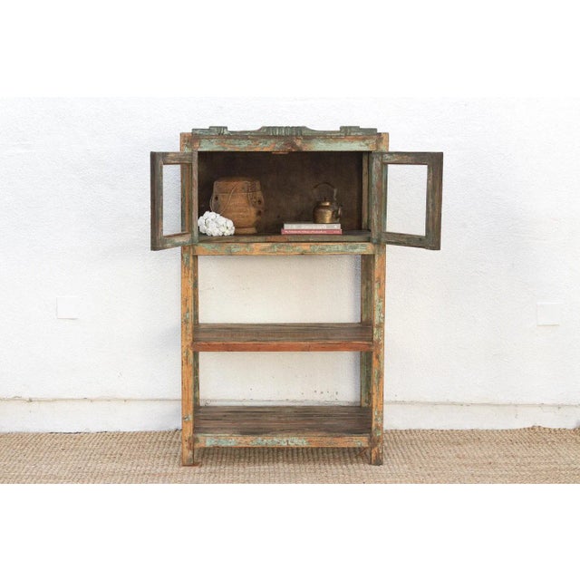 French Antique French Colonial Etagere Cabinet For Sale - Image 3 of 9