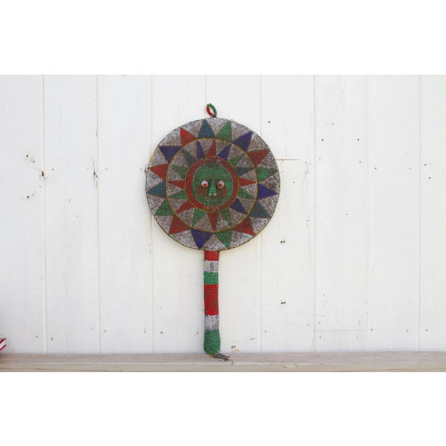 African 1920's Multicolor Beaded African Shield For Sale - Image 3 of 10