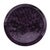 Add a bold splash of color and elegance to your space with this round etched metal tray. Featuring cool plum purple tones...