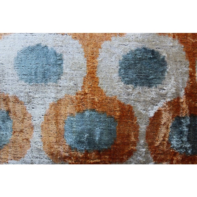 Contemporary Decorative Accent Handmade Ikat Pillow For Sale In Washington DC - Image 6 of 10