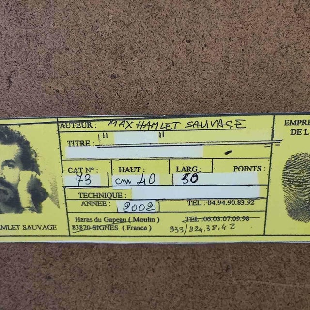 Max Hamlet, Animal Heads, Acrylic Painting on Board, Framed For Sale - Image 12 of 14