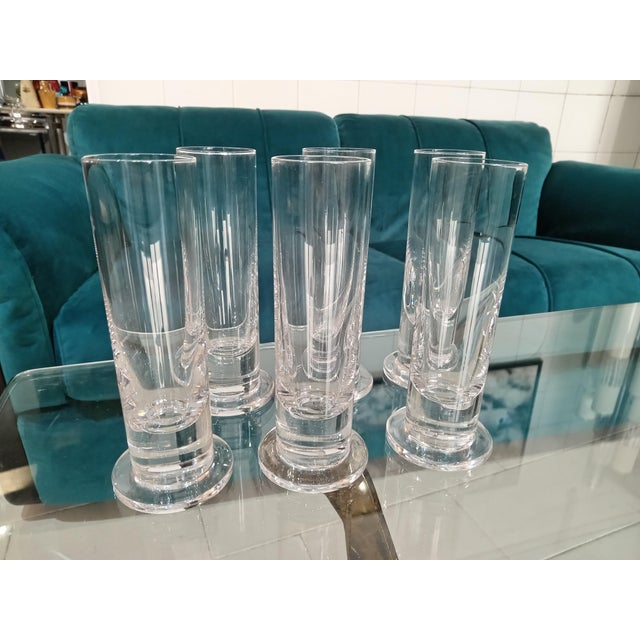 Crystal Liqueur Glasses, 1980s, Set of 6 For Sale - Image 4 of 4