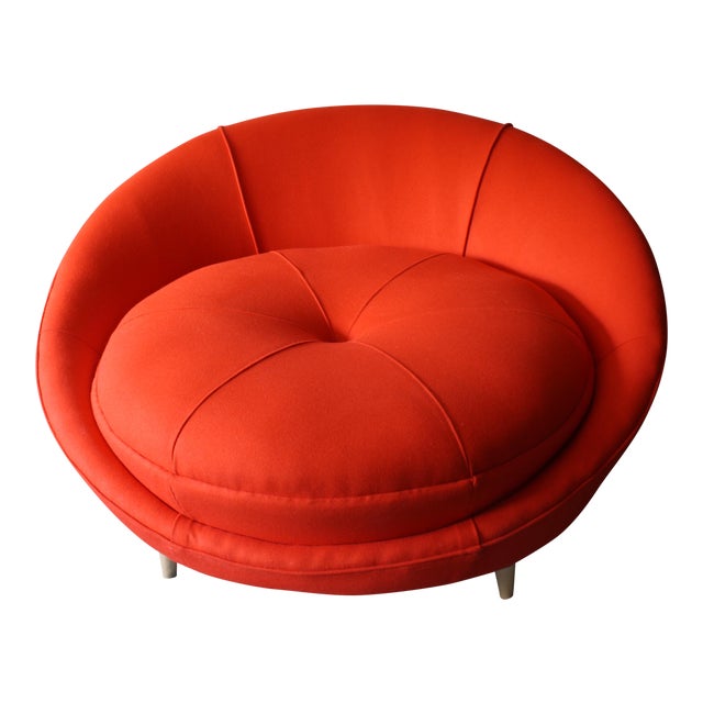 Milo Baughman Round Chaise Lounge Chairish