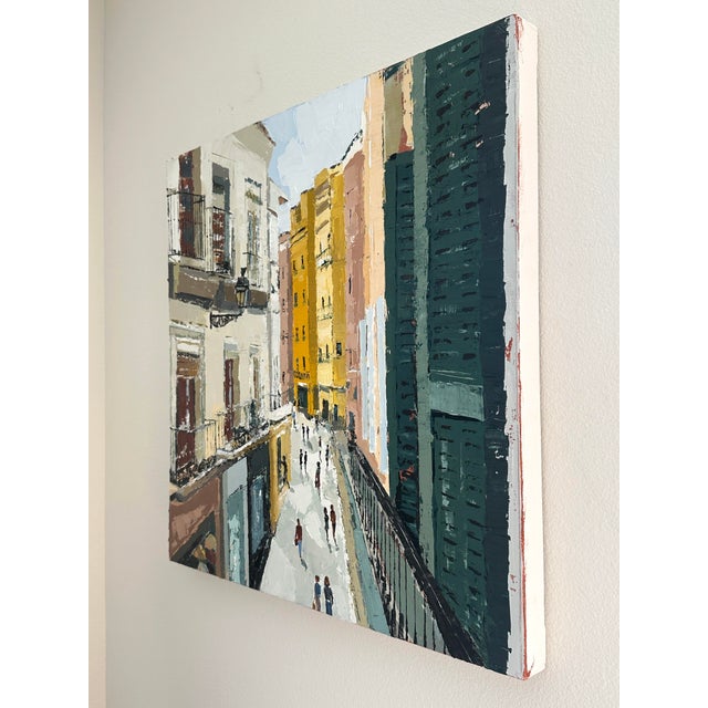 "My Room With a View" Original Modern Oil Painting, by Jennifer Hohlfelder For Sale - Image 4 of 12