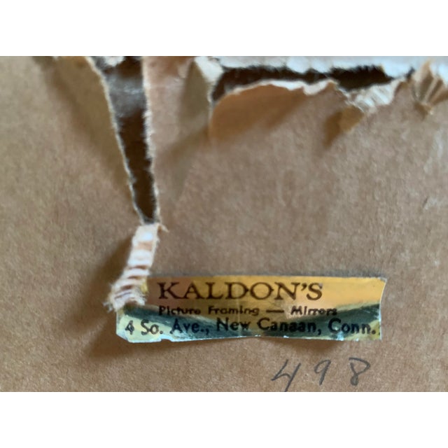 Wood 1960s "Man Sleeping in Chair" Abstract Drawing by Robert Osborn, Framed For Sale - Image 7 of 8