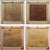 A striking set of four vintage Vietnamese decorative cloisonne lacquer panels featuring elegant female figures, lotus...