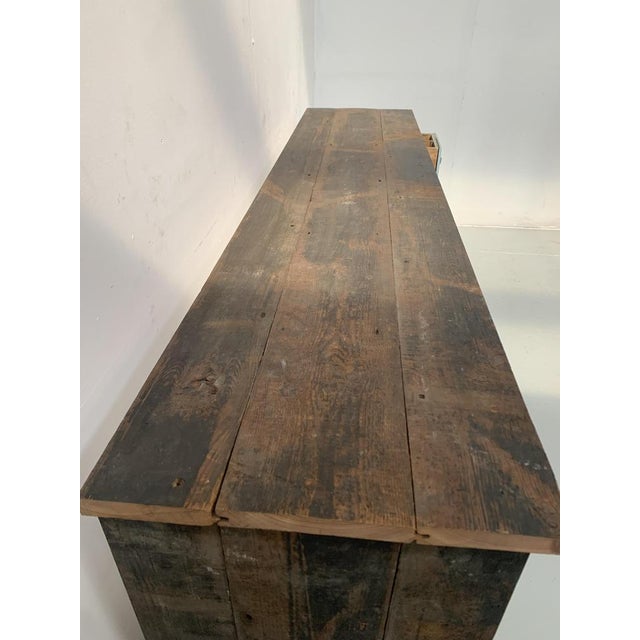 Antique Storage Unit with Drawers in Patinated Fir, 1900s For Sale - Image 9 of 15