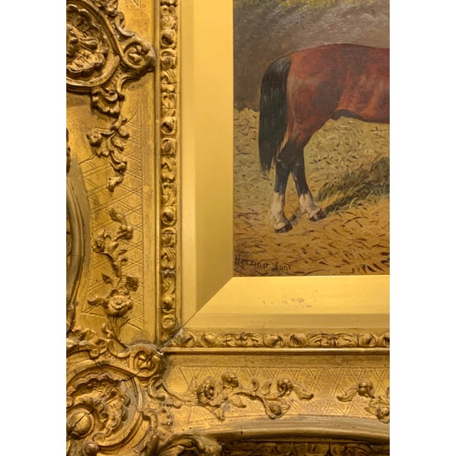 Oil on Canvas "Horses Ducks and Roosters" by John Frederick Herring Junior (British 1815-1907) For Sale - Image 11 of 13