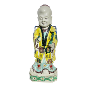 Chinese Porcelain Shoulao, the God of Longevity Circa 1960s