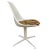 1960s Mid-Century Tulip Side Chair Model 115 by Maurice Burke for Arkana W Floral Seat For Sale - Image 4 of 6