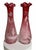 Magnificent 14" Antique Bohemian Cranberry Glass Mary Gregory Vases - Facing Pair For Sale - Image 9 of 11