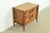 Stanley Furniture Mid-Century Hollywood Regency Campaign Carved Walnut Faux Bamboo Nightstand by Stanley, Circa 1960s For Sale - Image 4 of 15