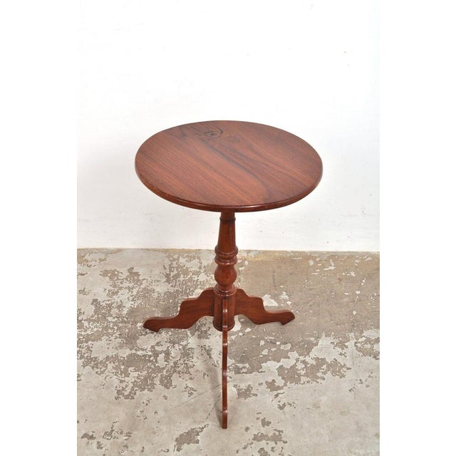 Brown Antique Side Table in Mahogany, 1890s For Sale - Image 8 of 8