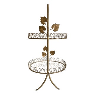 Regency Gilt Iron Cake Stand, 1950s For Sale