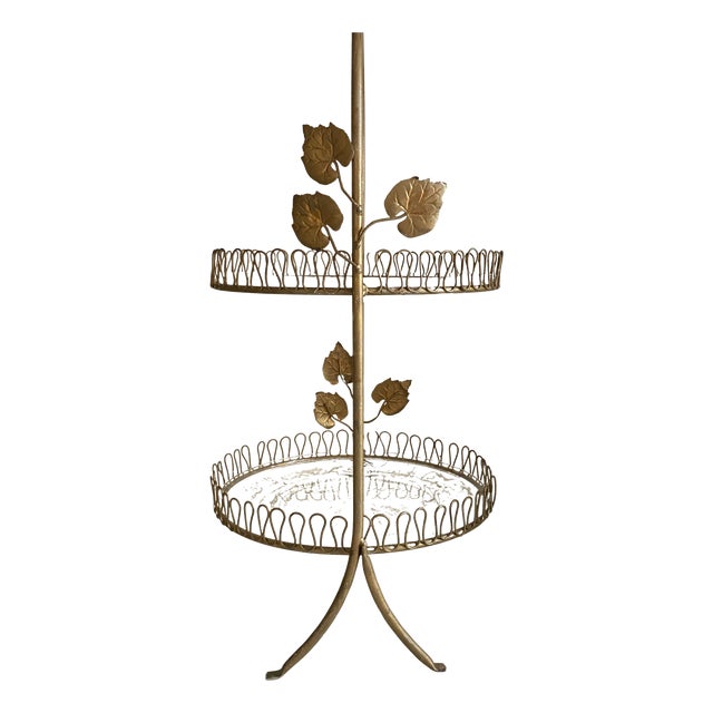 Regency Gilt Iron Cake Stand, 1950s For Sale