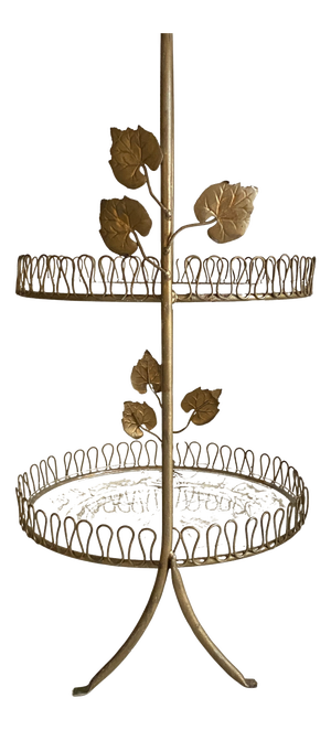 Regency Gilt Iron Cake Stand, 1950s