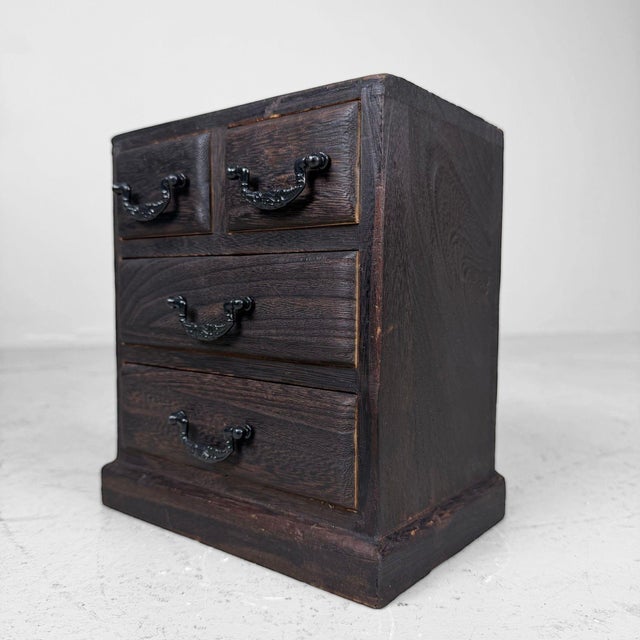 Contemporary Small Vintage Japanese Ko-Dansu Drawer Cabinet, 1970s For Sale - Image 3 of 9