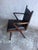 Mid-Century Armchairs in Dark Wood and Brown Upholstery, 1960s, Set of 2 For Sale - Image 9 of 10