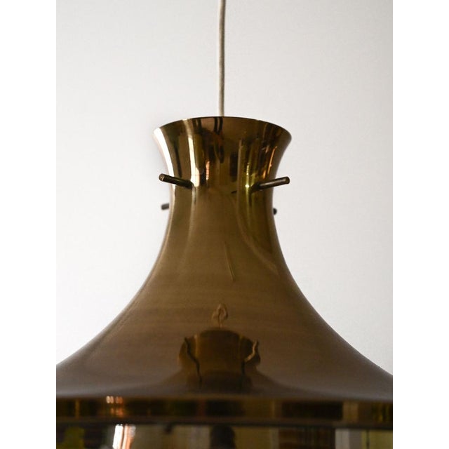 1960s Vintage Golden Pendant Lamp, 1960s For Sale - Image 5 of 8