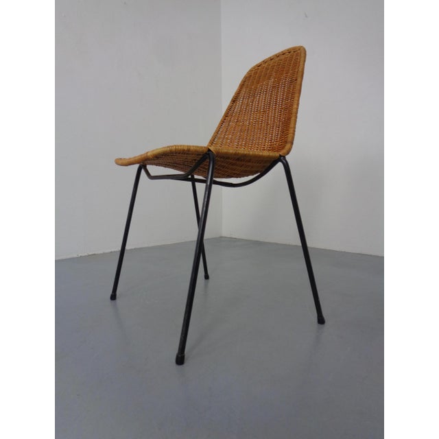 Rattan chair by Gian Franco Legler from the 1950s. I have official proof of authenticity such as vintage catalogs,...