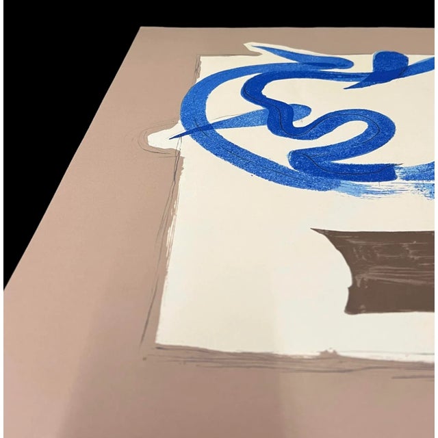 1950s Georges Braque Mid Century Lithograph French Poster for Galerie Maeght For Sale - Image 5 of 9