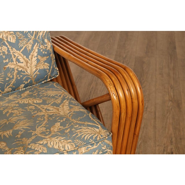 Wood Paul Frankl Pair Of Pretzel Rattan Lounge Chairs For Sale - Image 7 of 18