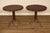High Quality American Made Pair Of Theodore Alexander L'Usine Collection Bistro Tables Featuring Round Wood Tops And Cast...