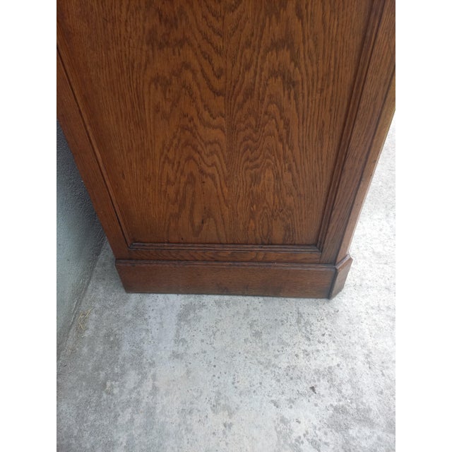 Brown Vintage Trade Counter in Oak, 1890s For Sale - Image 8 of 18