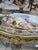 1990s French Rococo Coffee Table With Hand-Painted Artwork Under Glass & Gilded Bronze Details For Sale - Image 5 of 11