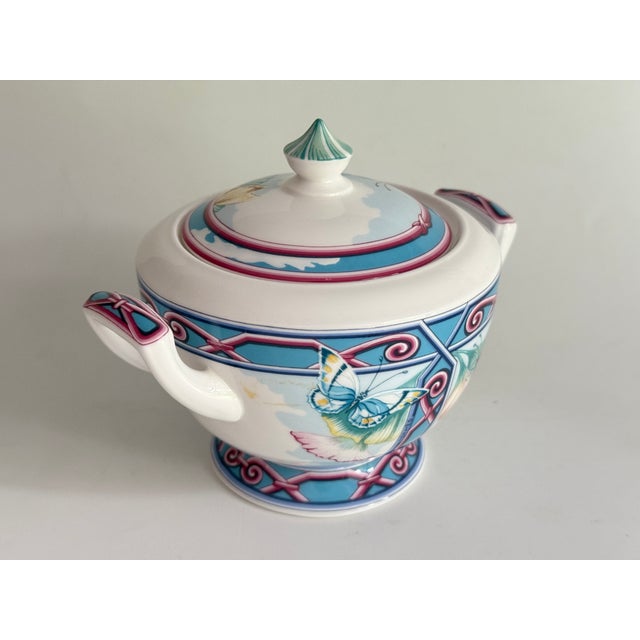 Modern The Butterfly Garden Sugar Bowl from Hermès, 1990s For Sale - Image 3 of 6