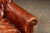 Vintage Tufted Leather Chesterfield Armchair and Ottoman by Hickory Chair For Sale - Image 11 of 15