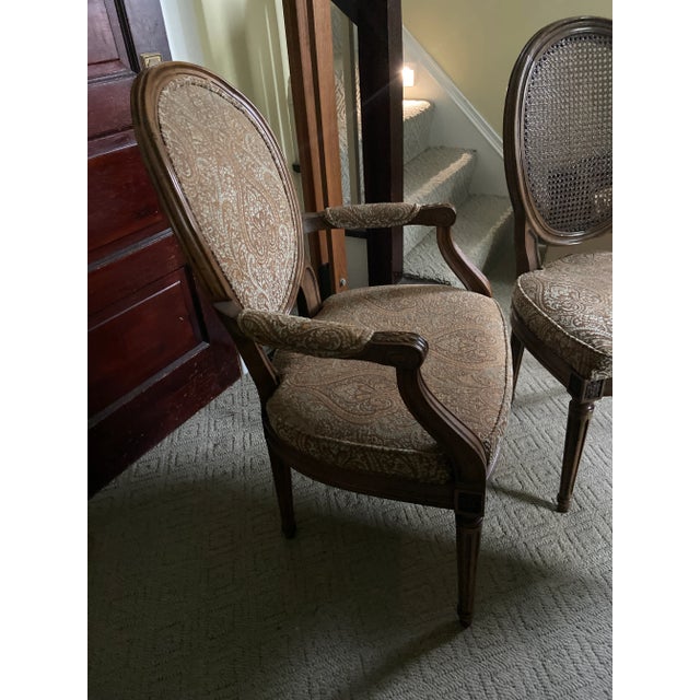 Brown Barbara Barry Style Empire Henredon Club Arm Chair For Sale - Image 8 of 9