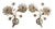 Vintage Brass Lead Crystal Wall Lamps from Palwa, 1960s, Set of 2 For Sale