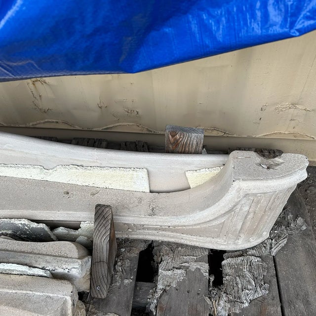 Antique French Parisian Louis XV-Style Limestone Fireplace Surround For Sale - Image 10 of 12