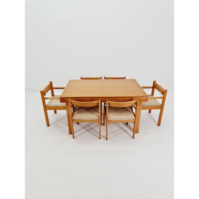 Danish oak dining chairs by h. W. Klein for bramin, 1960s, set of 6. The chair frames are made from solid oak and are in...