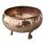 Antique Footed Copper Bowl For Sale