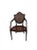 1970s Vintage French Mahogany Wood Armchair Cane For Sale In Naples, FL - Image 6 of 9