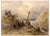 William Oliver RI, Spanish Travellers on a Coastal Path, Early 19th Century, Watercolour For Sale