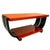 Two-tone, two-tier Art Deco Pearwood side table and coffee table, both designed by Gilbert Rohde for Brown Saltman...