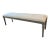 Restoration Hardware Maison End of Bed Bench - Antiqued Graphite With Sand Belgian Linen For Sale