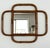 Large Italian Organic Wall Mirror in Rattan and Bamboo, 1970s For Sale - Image 4 of 15