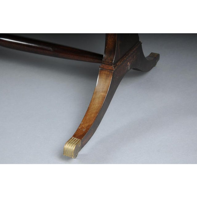 English Mahogany Partner Desk, 1900s For Sale - Image 6 of 18