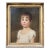 Antique Early 19th Century American Oil Painting on Canvas Portrait of a Young Girl in Original Giltwood Frame For Sale